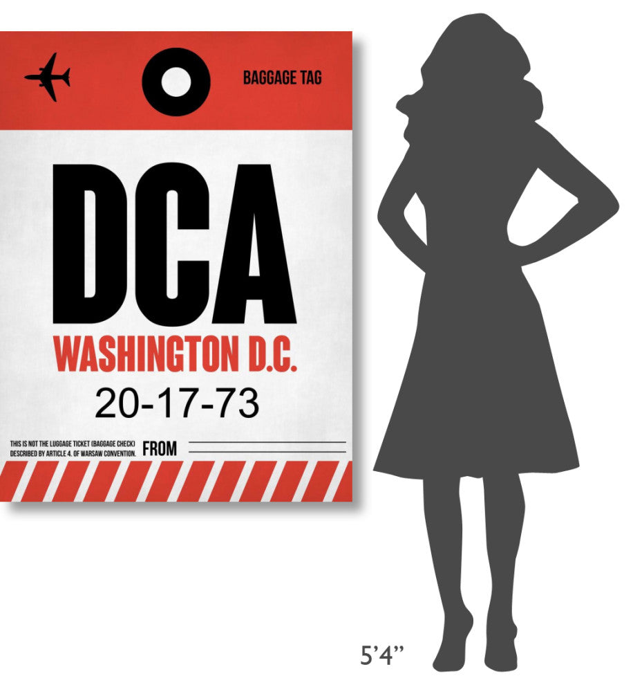 "DCA Washington Luggage Tag 1" Fine Art Print