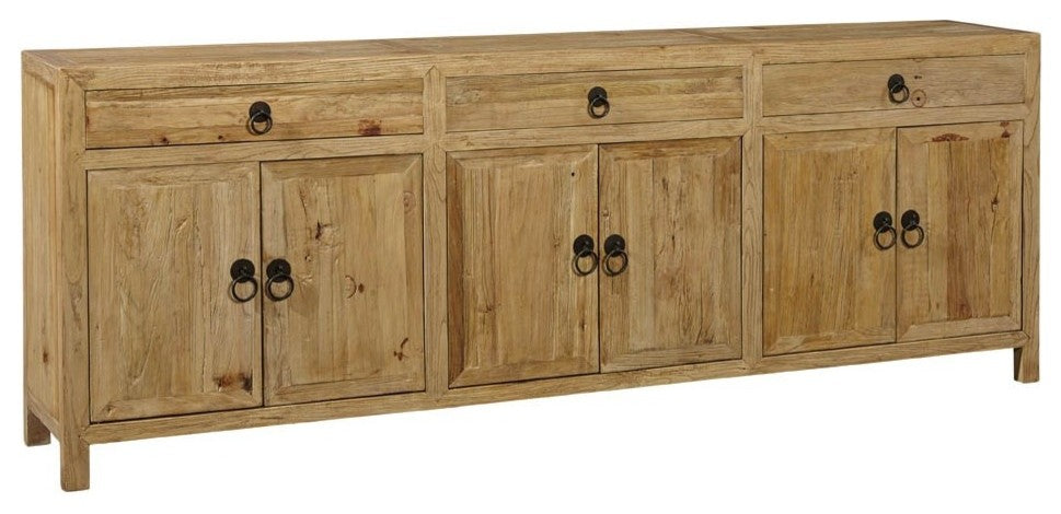Brooklyn 90.5" Rustic Reclaimed Elm Sideboard
