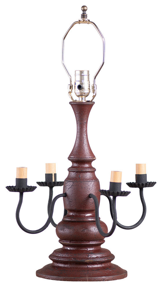 Harrison Lamp Base, Plantation Red