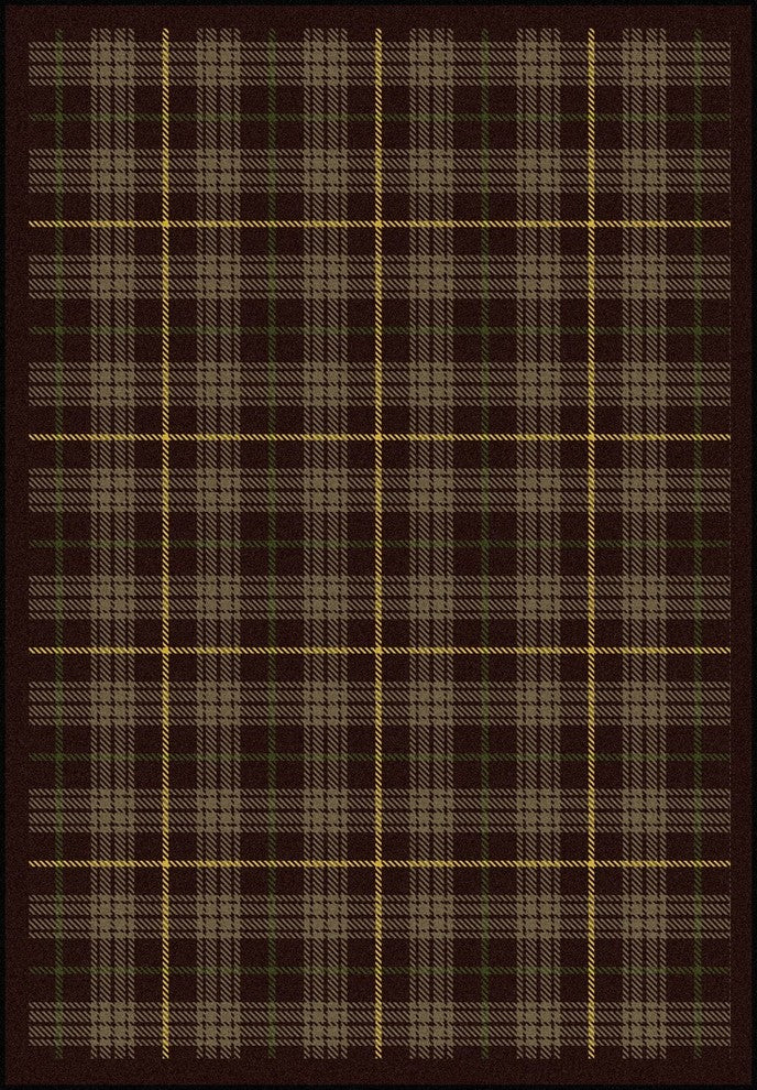 Kaleidoscope Rug, Bit O' Scotch, Bark Brown, 7'8"x10'9"