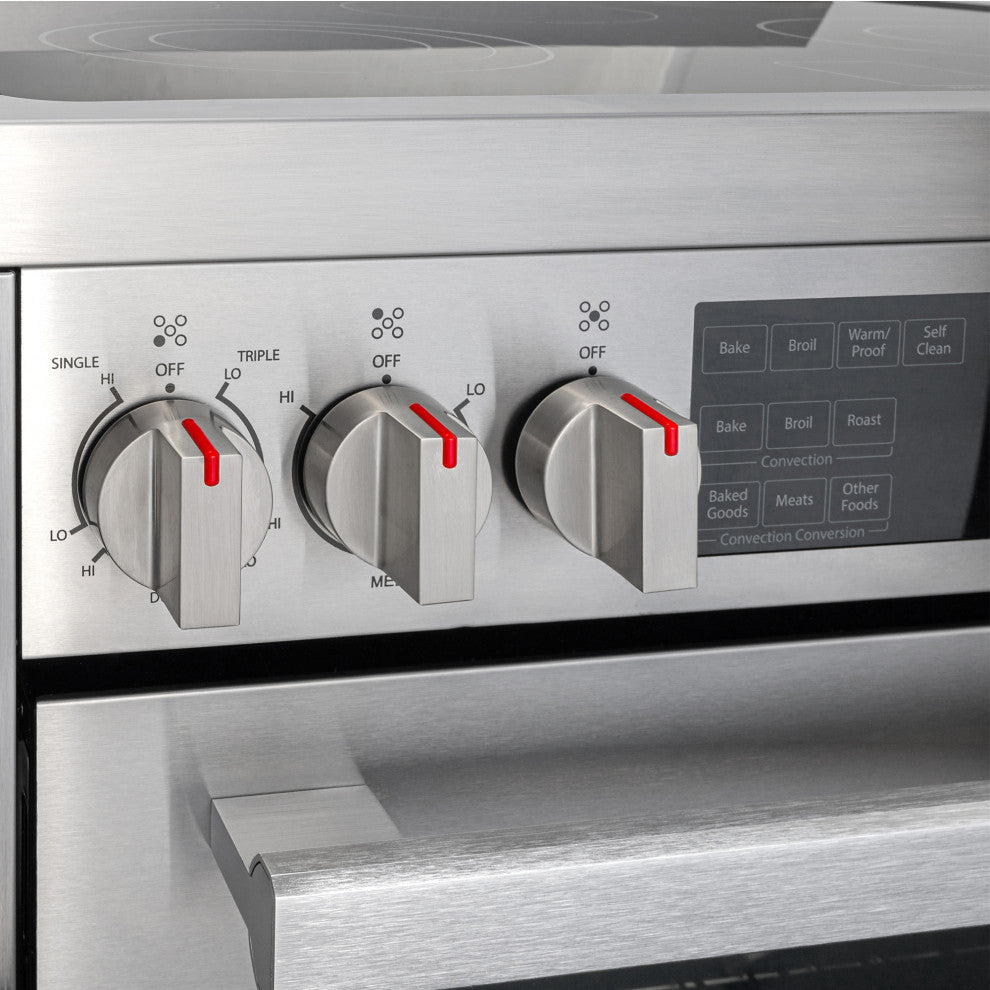 Single Oven Electric Range with 7-Function Convection Oven, 30", Cubic Feet