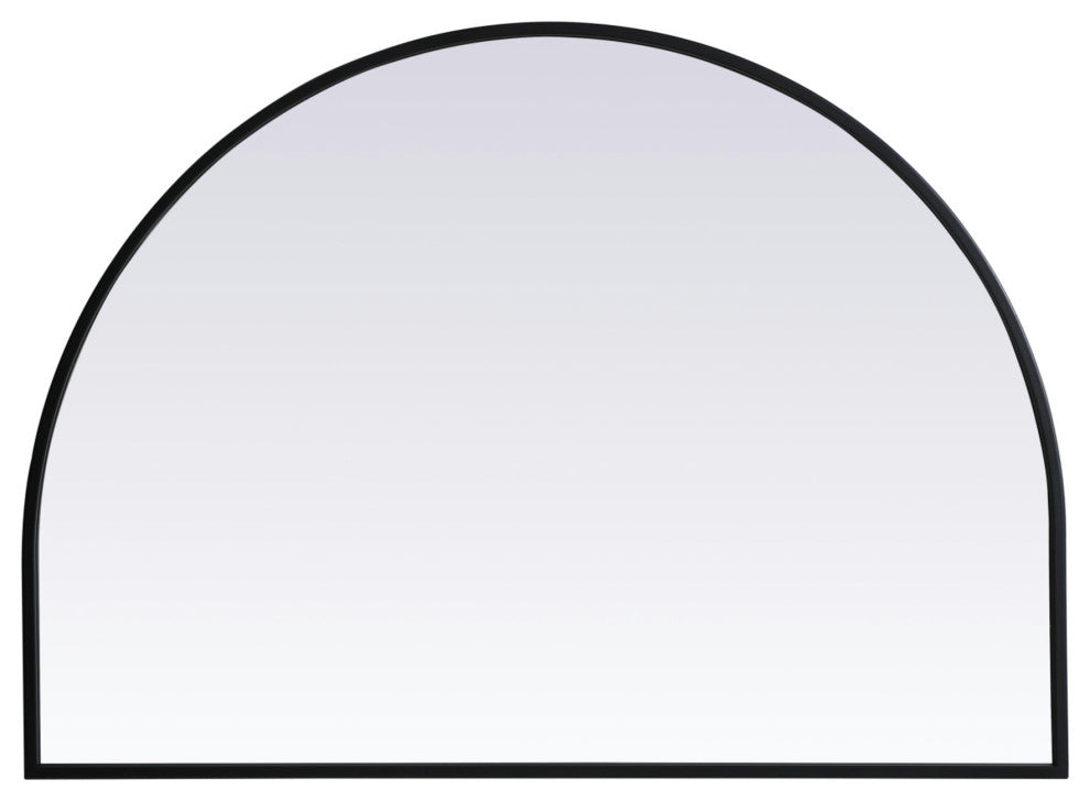 Elegant Lighting MR1A3324 Ayra 33" W x 24" H Modern Arched - Black