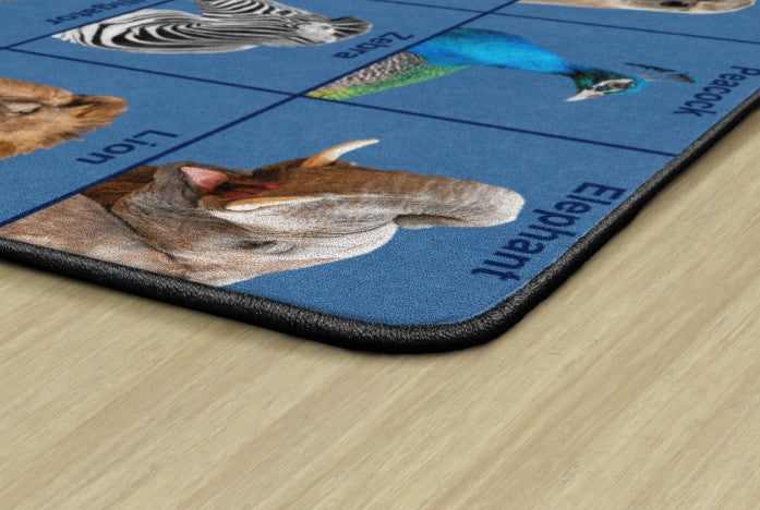 Flagship Carpets FA1268-32FS 6x8'4 Zoo Animal Seating Rug