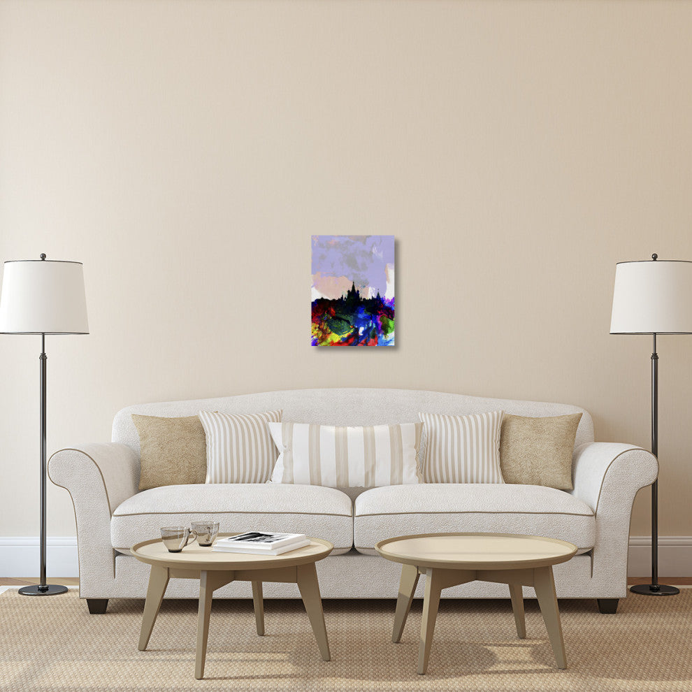 "Moscow Watercolor Skyline" Fine Art Print