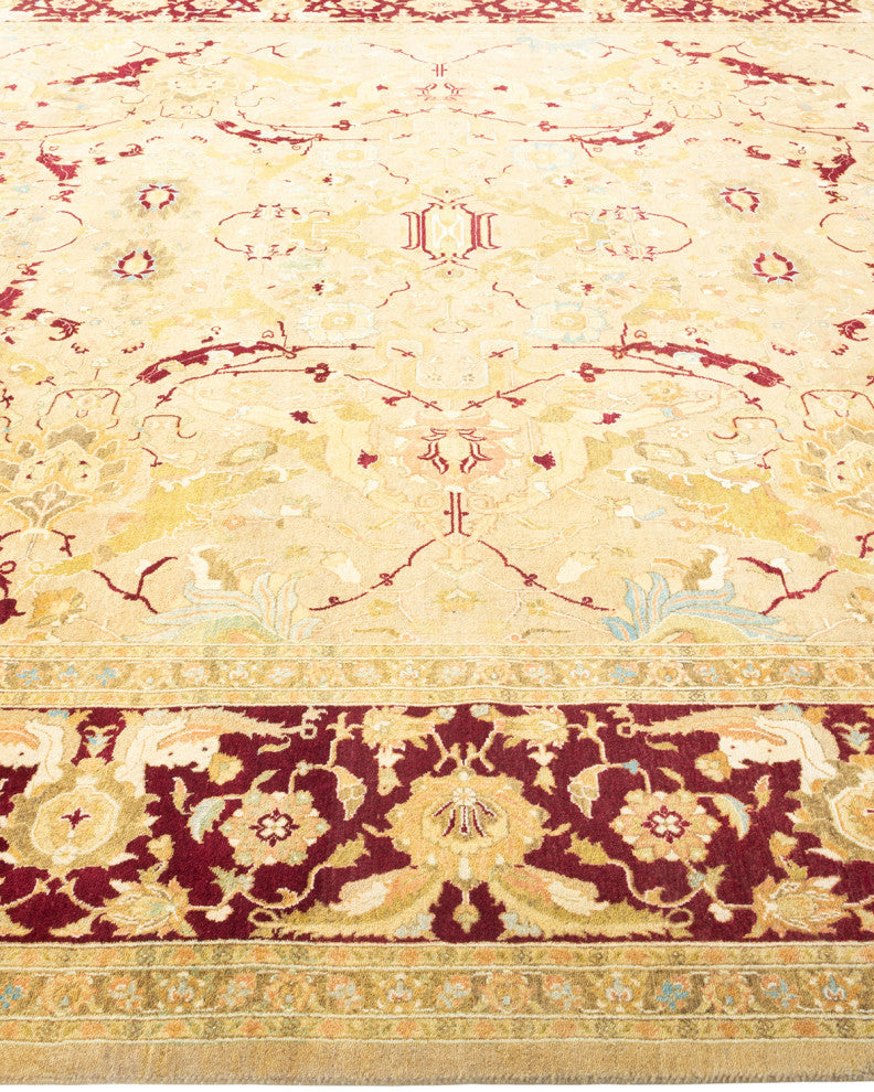 Liliana, One-of-a-Kind Hand-Knotted Area Rug Yellow, 9'2"x12'1"