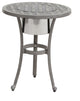 Stinson 21-" Round Table With Ice Bucket, Heritage Grey