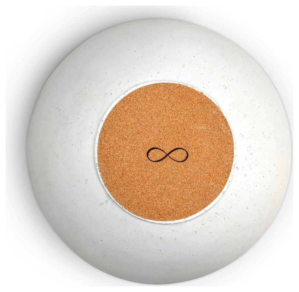 Concrete Infinity Bowl, White