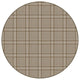 Jute Herrington Plaid Area Rug Milliken Tactesse Nylon, RND 13'