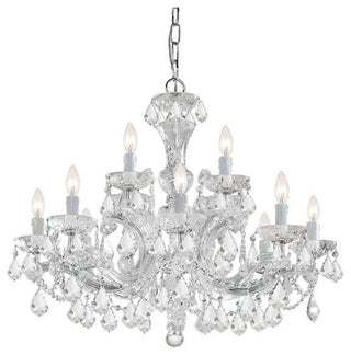 Crystorama Maria Theresa Chandelier, Hand Cut Crystal