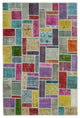 Rug N Carpet - Hand-Knotted Oriental 5' 8" x 8' 4" Unique Patchwork Area Rug