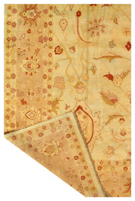 Beige Color hand Knotted Fine Agra 12'x18'