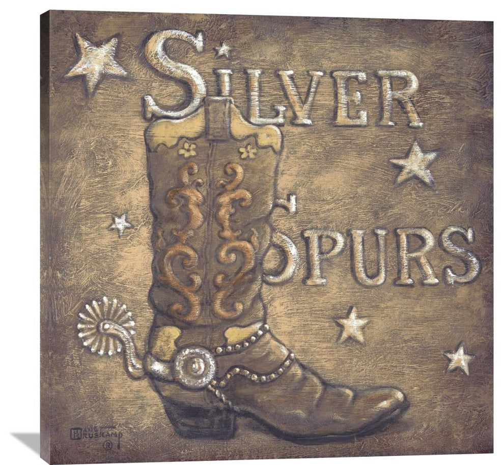 "Silver Spurs" Artwork, 40" x 40"