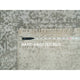 Goose Gray Zoroastrian Hand Knotted Wool and Silk XL Runner Rug, 2'6"x15'10"