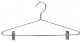 Metal Combo Hanger, Chrome Finish, Box of 25