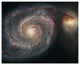 "M51 - The Whirlpool Galaxy" Digital Paper Print by NASA, 26"x22"