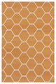 Rug N Carpet - Handmade Wool 3' 8'' x 5' 7'' Modern Design Dhurrie Kilim Rug