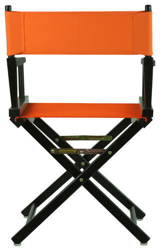 018" Director's Chair Black Frame-Tangerine Canvas