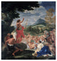 "The Sermon of St. John the Baptist" Digital Paper Print by Baciccio, 36"x38"