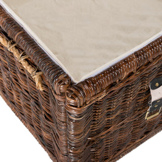 happimess Caden 46" Wicker Storage Trunk, Brown