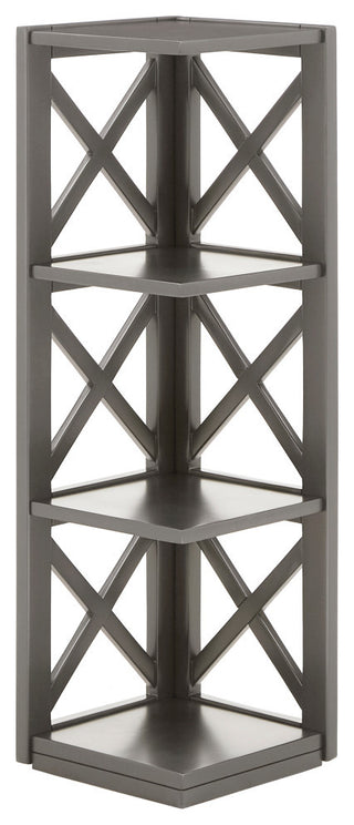 Jameson X-Frame 3-Shelf Bookcase, Grey