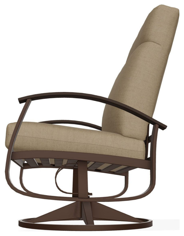Belle Isle Cushion Deep Seat Outdoor Swivel Rocker, Wren/Kona