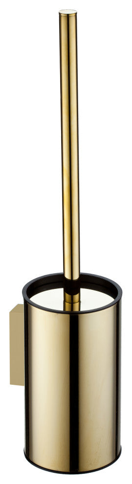 Wall toilet brush, Gold