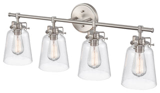 4 Light 31.25" Brushed Nickel Vanity Light