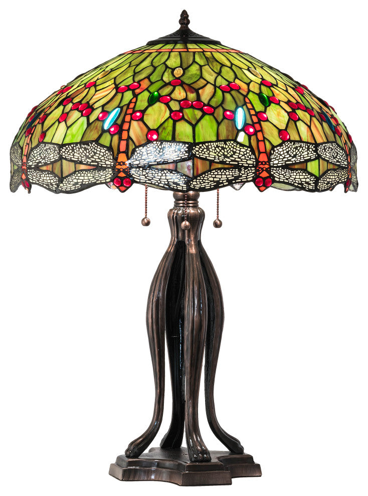 30 High Tiffany Hanginghead Dragonfly Table Lamp