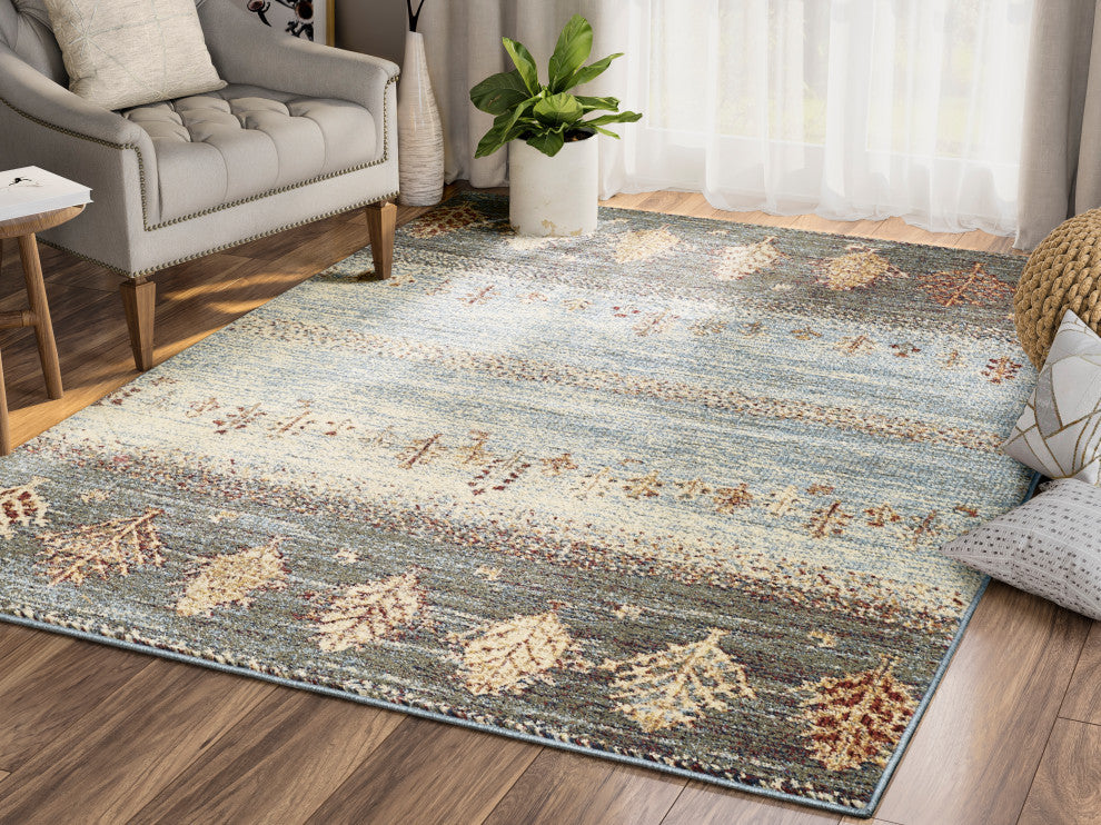 Abani Mesa MES140A Distressed Tree Print Area Rug