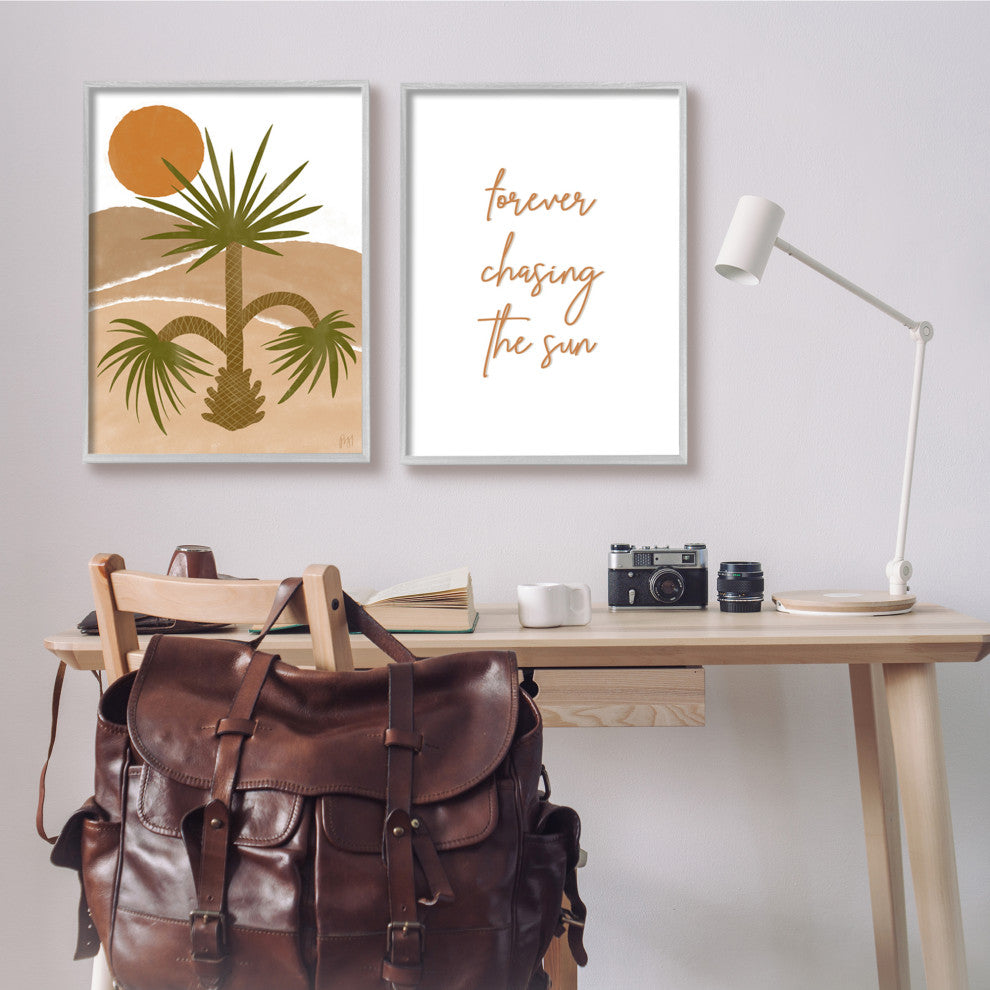 Forever Chasing the Sun Desert Palm Sun,24 x 30