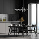 Acasia Contemporary 16 Light Polished Chrome White Metal Chandelier