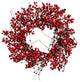 Vickerman FY190224 24" Red Snow Berry Wreath