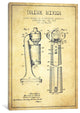 "Drink Mixer Vintage Patent Blueprint" by Aged Pixel, Canvas Print, 18"x12"