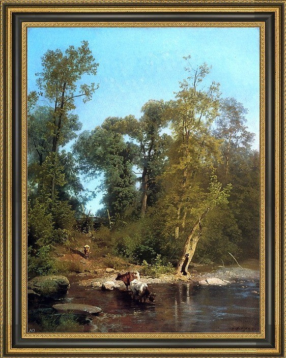 Herman Herzog Pennsylvania Scenery Framed Premium Canvas Print, 18"x24"