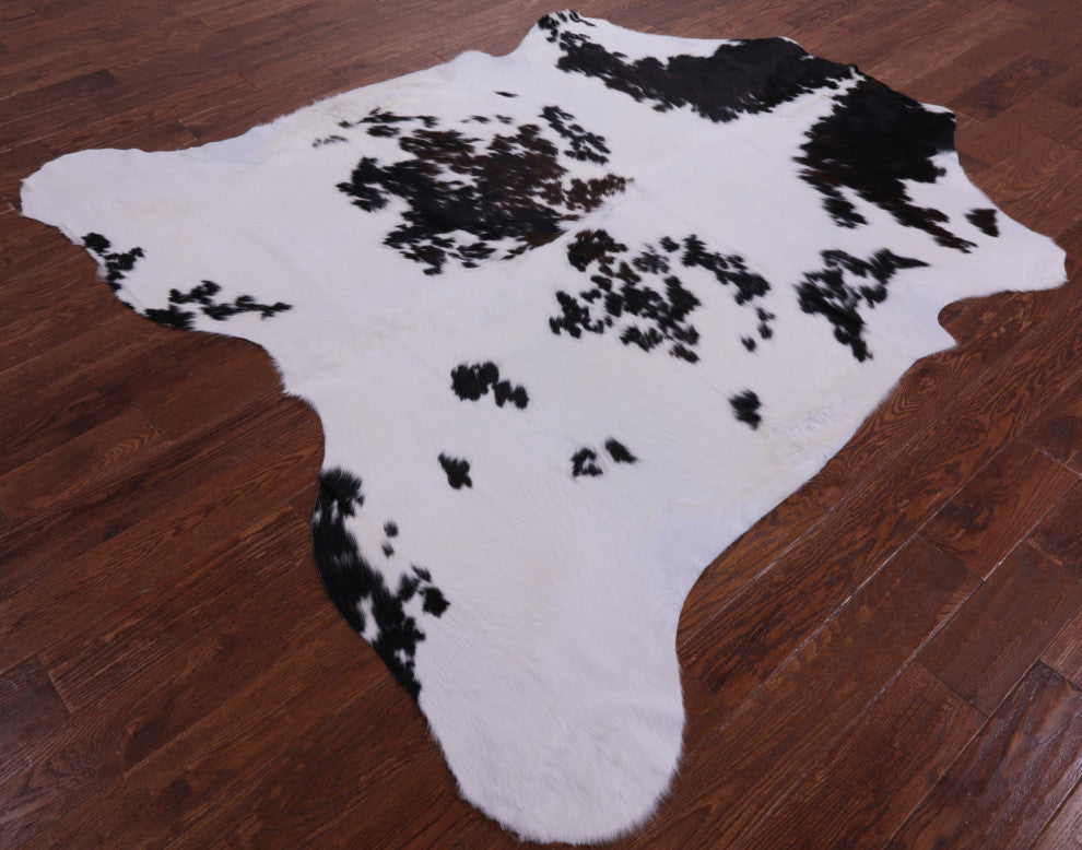 7' 1" X 6' 10" Natural Cowhide Rug C1721