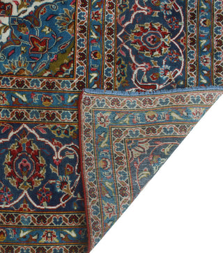 Super Vintage Distressed Aariz Red/Navy Rug, 9'9 x 13'10