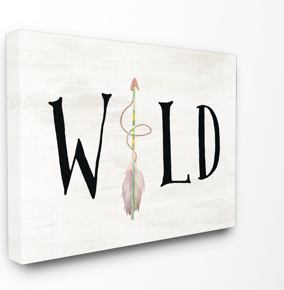 "Wild With Arrows" Stretched Canvas Wall Art