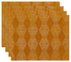 Pyramid Stripe Geometric Print Placemat, Set of 4, Gold
