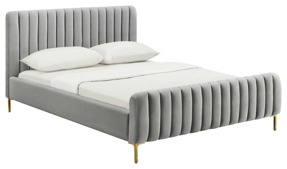 TOV Furniture Angela Grey Bed in Full