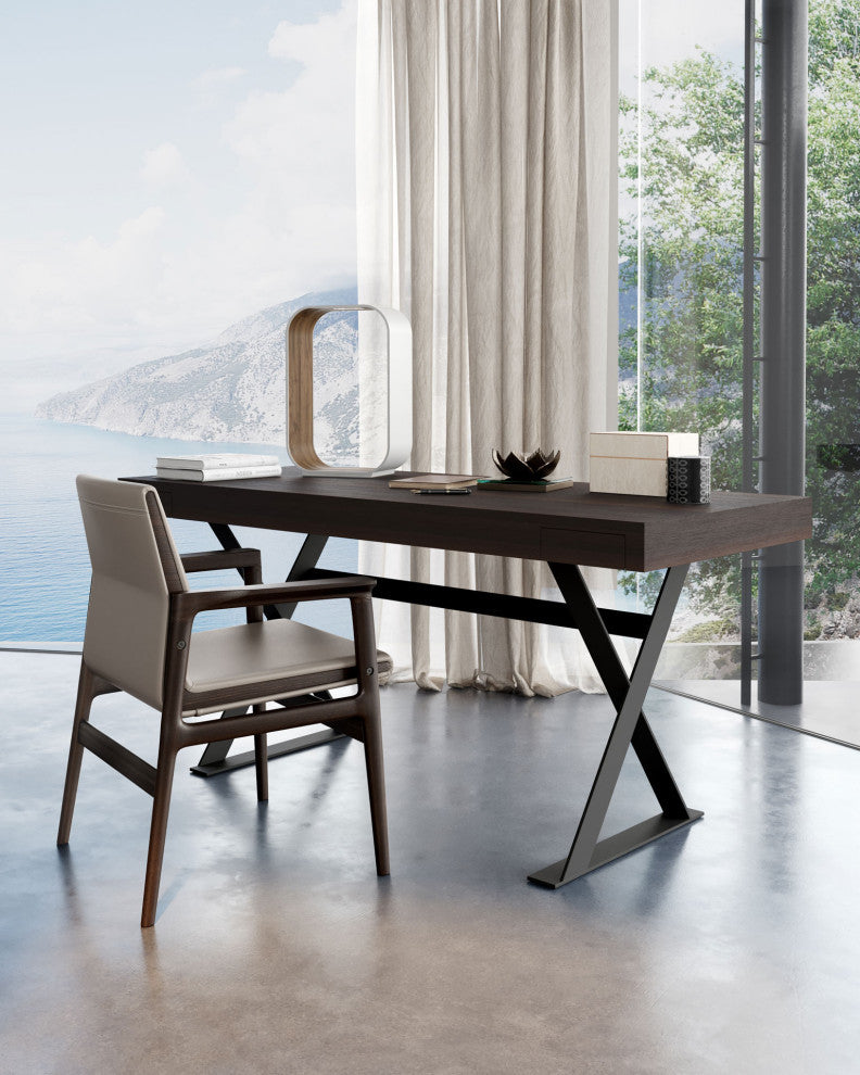 Barrow Desk, Smoked Oak