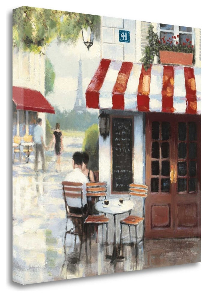 "Relaxing At The Cafe II" By James Wiens, Giclee Print on Gallery Wrap Canvas
