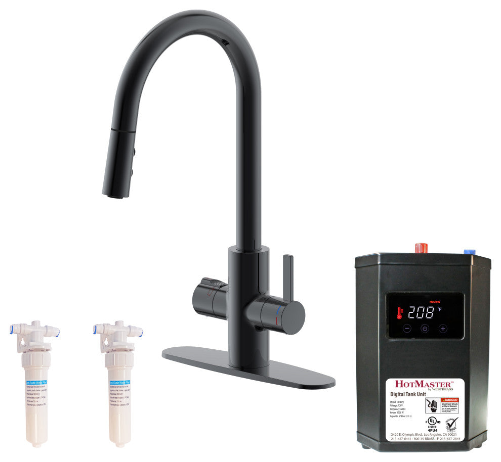 HotMaster 4 in 1 Instant Hot Kitchen Faucet with Tank, Oil Rubbed Bronze