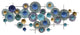 Plutus Brands Abstract Wall Decor, Blue Metal