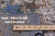 Abstract Wool and Silk Hand Knotted Rug 6' 1" X 9' 1" Q8891