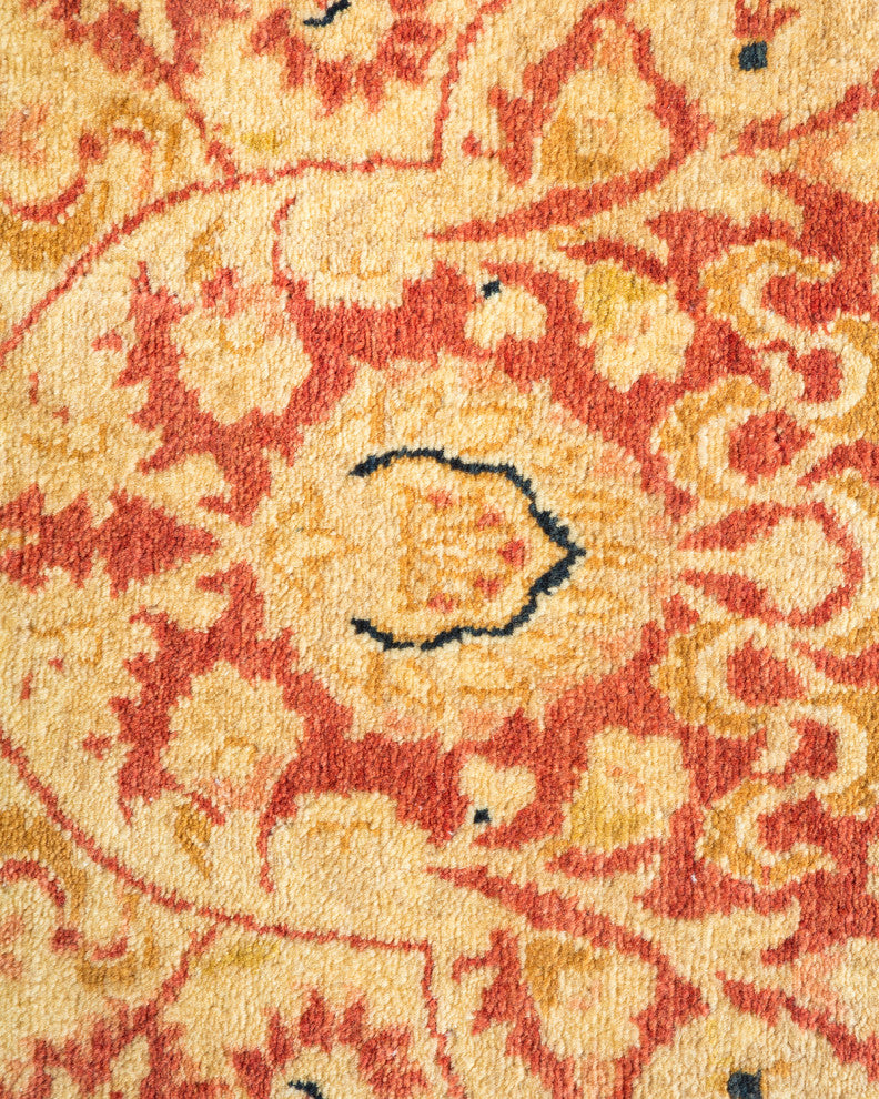 Mogul, One-of-a-Kind Hand-Knotted Area Rug Orange, 6'3"x9'7"