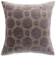 Moonbeam Heritage 19" Square Chenille Pillow, Set of 2, Charcoal
