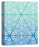 Blue Sunset Tribal Pattern  16x20 Canvas Wall Art