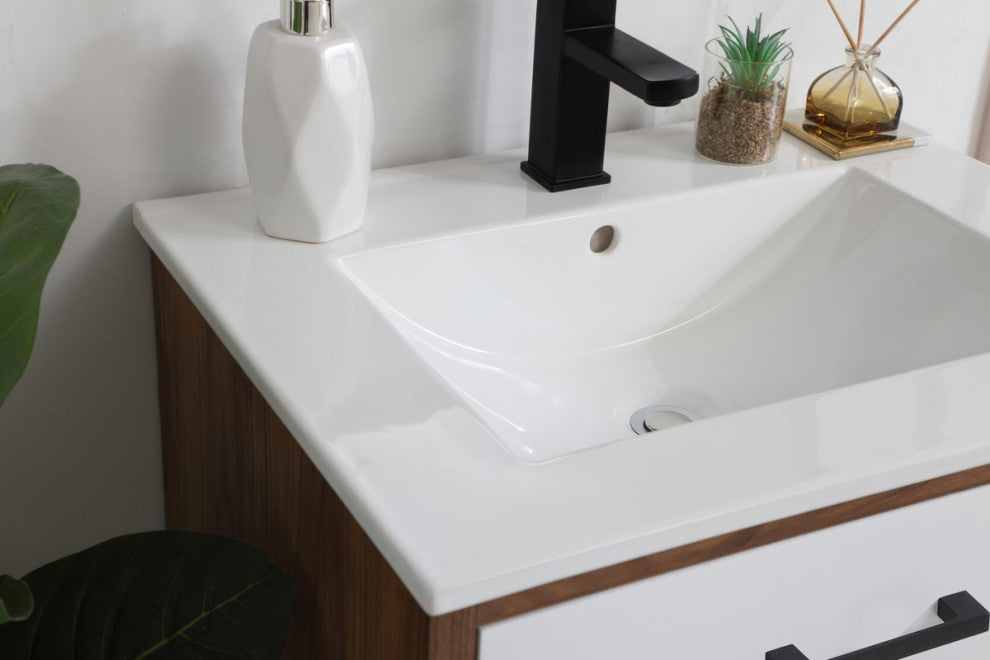 Beatrice 24" Bathroom Vanity, Matte White