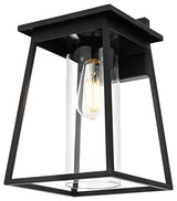 Home Living 8.5" Outdoor Wall Sconce, Black