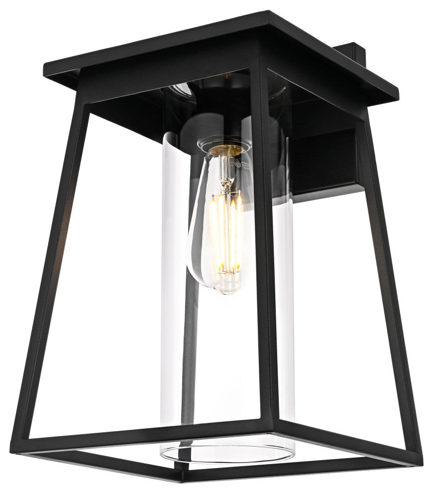 Home Living 8.5" Outdoor Wall Sconce, Black